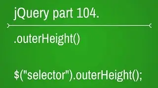 jquery outer height function - part 104