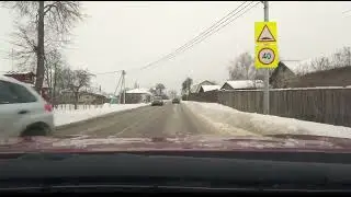 Зимняя поездка из Коломны в Егорьевск. Трасса 46К-5112