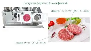 Производство котлет для гамбургера из пищевого фарша Оборудование Vemag - Made in Germany