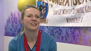 Olympic Gold Medal Winning Nurse Vicky Wright Receives a Hero’s Welcome