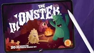 The Monster: Procreate Brushes