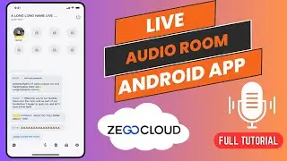 Live Audio Room App | ZEGOCLOUD | Android Studio Tutorial | 2024