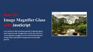 How To Image Magnifier Glass with JavaScript