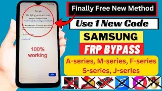 Finally New Method🔥All Samsung FRP Bypass/Unlock 2024 All Android 12/13 | Google Account Remove