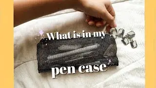 What's in my pen case 2021 online class | chill video ✨💕