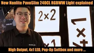Nanlite PavoSlim 240CL: High Output 4x1 RGBWW LED