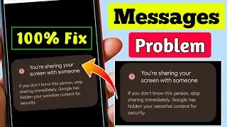 Youre Sharing Your Screen With Someone Message Problem | Someone Has Access To Your Screen Problem