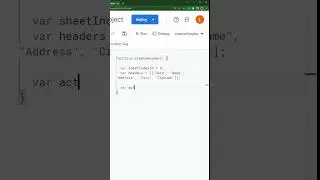 How I create headers in Google sheets with App Script #appsscript #googlesheets