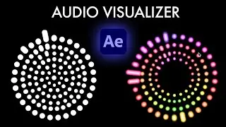 How to create a Repeated Dot Audio Spectrum Visualizer Waveform in Adobe After Effects