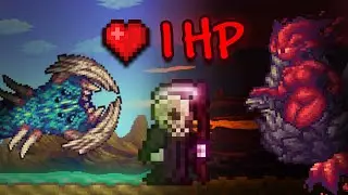 Calamity Terraria with 1 HP is ENRAGING