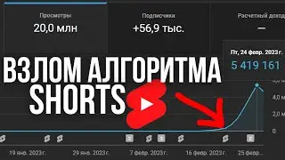 Как взломать алгоритм YouTube shorts! Рекомендации Ютуб шортс!