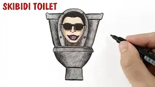 Как нарисовать Skibidi Toilet в очках