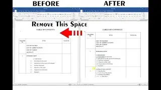 Remove Space From MS Word l Remove Space Between Title and Table l MS Word Unwanted Space Remove