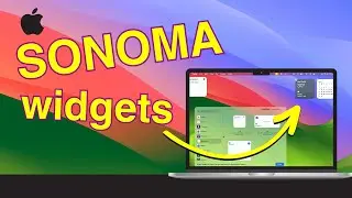 macOS Sonoma Desktop Widgets - Add Widgets on MacBook Desktop