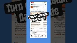 Turn on LinkedIn Dark Mode | Enable Dark Mode on LinkedIn App 