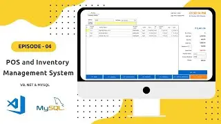 POS and Inventory Management System in VB.NET and MySql database - Part 4 | VB.NET Tutorial