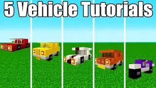 Minecraft Tutorial: How To Make A Car 5 Vehicle Tutorials 2019 City Tutorial