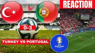 Turkey vs Portugal 0-3 Live Stream Euro 2024 Football Match Score Commentary Highlights Vivo Direct