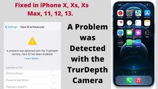 A Problem was Detected with the TrurDepth Camera