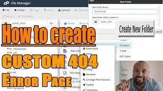 How to create Custom 404 Error page in cPanel [Easy method] ☑️