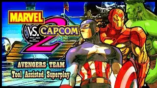 【TAS】MARVEL VS CAPCOM 2 (ARCADE \ NAOMI \ 2000) - AVENGERS TEAM \ CAPTAIN AMERICA \ IRON MAN \ HULK