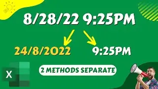 2 Simple Methods To Split Date And Time In Excel From One Cell