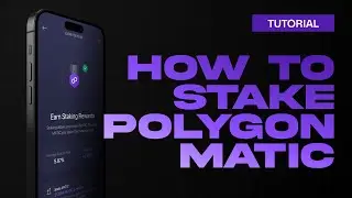 How to Stake Polygon MATIC / Polygon Staking Tutorial