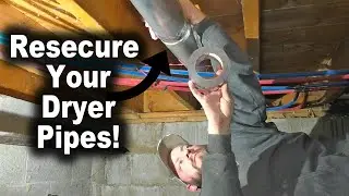 Resecuring and Sealing Up Dryer Vent Pipes | Tips on Proper Installation to Prevent Lint Build Up