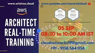 AWS Real-time Training in English from 05/SEP 08:30AM IST