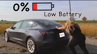 I Drove my TESLA Until it DIED! What Happens at 0%?