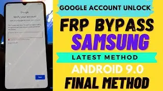 Samsung Android 9 FRP New Final Method Solution Free (No Downgrade No PIN lock)