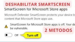 Habilitar o deshabilitar SmartScreen de Microsoft Defender para aplicaciones en Windows 11