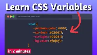 😱 Learn CSS Variables in 2 minutes 🔥