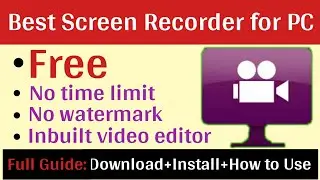 Free screen recording software for Windows 10 in hindi | Best free screen recorder for PC