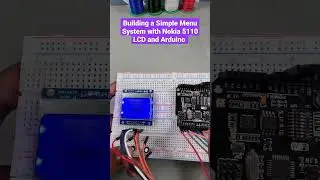 Building a Simple Menu System with Nokia 5110 LCD and Arduino 🪛💻 #diy #arduino #lcd #electronic #how