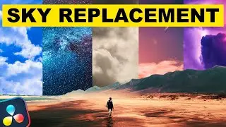 EASY SKY REPLACEMENT in Davinci Resolve | Tutorial