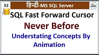 SQL Fast Forward Cursor  Never Before  Understating Concepts By Animation | Hindi | #sqlforbeginners