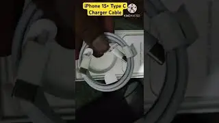 iPhone 15+ charger Cable type C #shorts iPhone 15 type c #iphonefeatures #youtubeshortsvideo #ios17