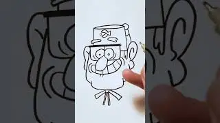 Let’s Draw Gruncle Stan. #gravityfalls #letsdraw #artlessons #grunclestan #howtodraw #cartoonacademy