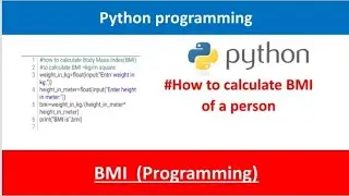 How to create BMI calculator in python using Mobile Phone