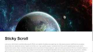 Sticky Horizontal Scroll Using Vanilla JavaScript | HTML AND CSS TIPS AND TRICKS