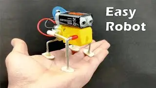 A Simple Walking Robot Project for Kids using DC Motor 👌