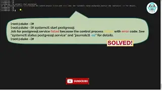 Job for Postgresql.Service Failed Because The Control Process Exited With Error Code. [SOLVED]