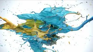 Slow Motion Paint Splash - RealFlow