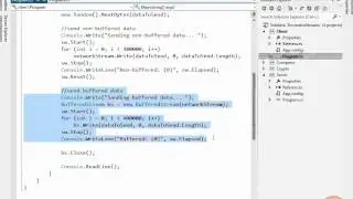 .Net 4.5 Streaming Tutorial 69 -  Demo BufferedStream With NetworkStream