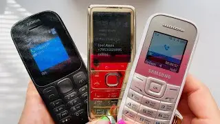 Nokia 105 DS vs Nokia 6700 Classic vs Samsung GT-E1200 incoming & outgoing calls / Various ringtones