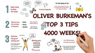 Oliver Burkeman of 4000 Weeks gives us 3 TOP TIPS!