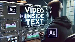How to add video inside text in Adobe After Effects.