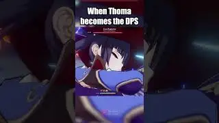 WHEN THOMA BECOMES THE DPS 🔥 GENSHIN IMPACT #genshinimpact #thoma