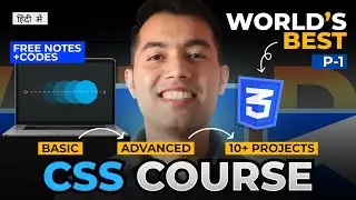 Complete CSS Tutorial for Beginners in Hindi 🎓 Free Notes & Codes | Part 1